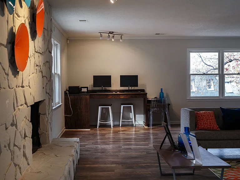 Business Center & Fireplace | Apartments Greenville, SC | Park West