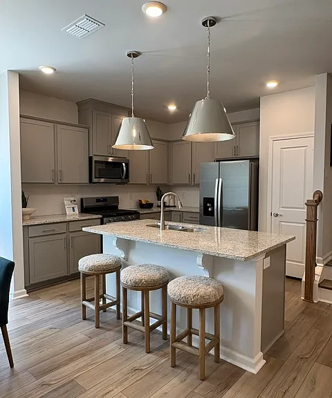 Large kitchen island