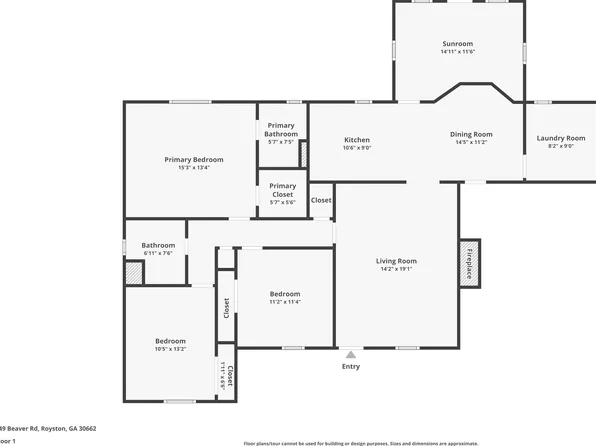 349 Beaver Rd, Royston, GA 30662