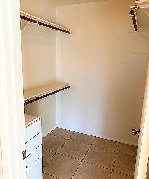 Master bed closet