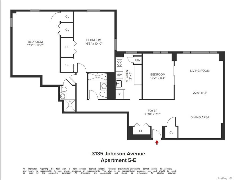 3 Bed 2 Bath Property, New York • 1,300 Sq Ft