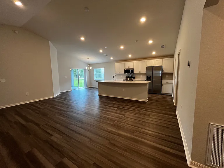Looking into kitchen