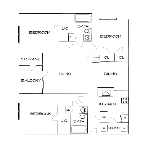 Floor plan Design 3A