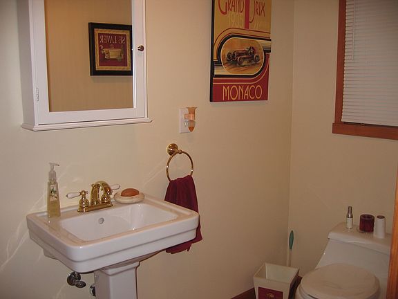Charming guest powder room