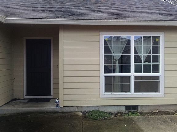 Front of the House -- door and living room window