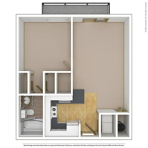 Floor plan 1x1f