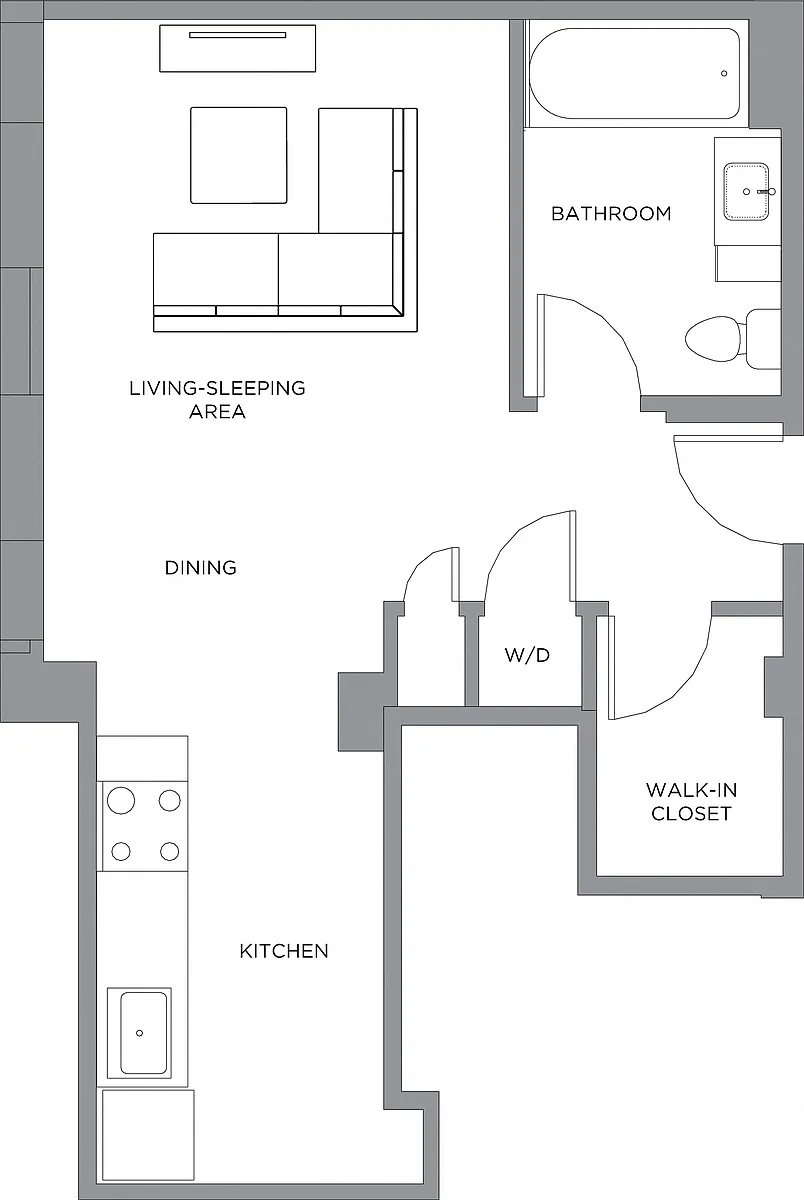 Floor plan Studio-590b