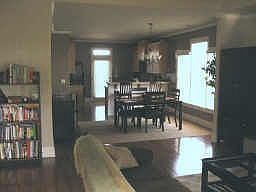 open floorplan with beautiful hardwood floors