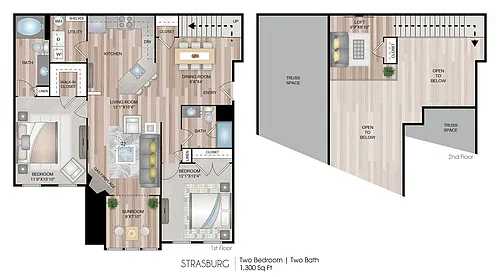 Floor plan Strasburg with Loft