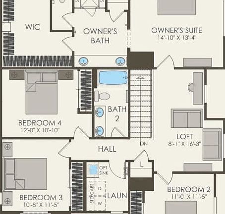 Second Floor 5 br 3 ba