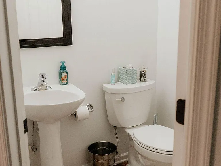 Main level half bath