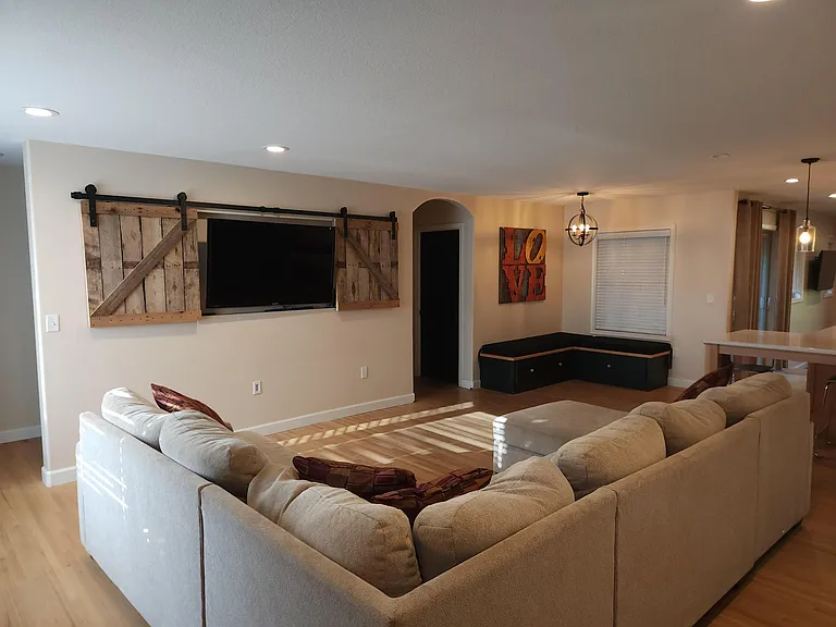 Living Room with smart TV
