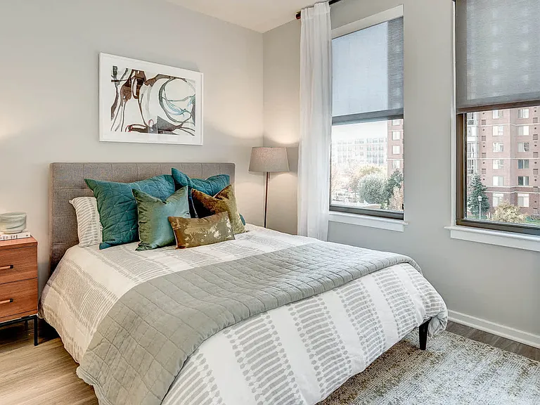 Bedroom with Hardwood Flooring