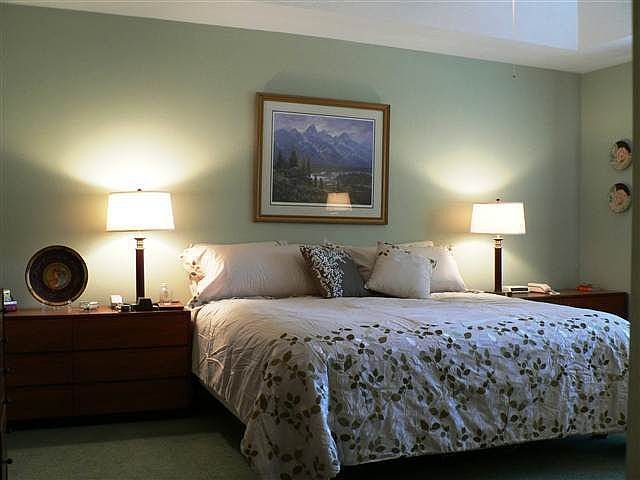 Relaxing Master Bedroom. Extra Large closet space.