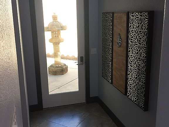 Front door with 7' pagoda