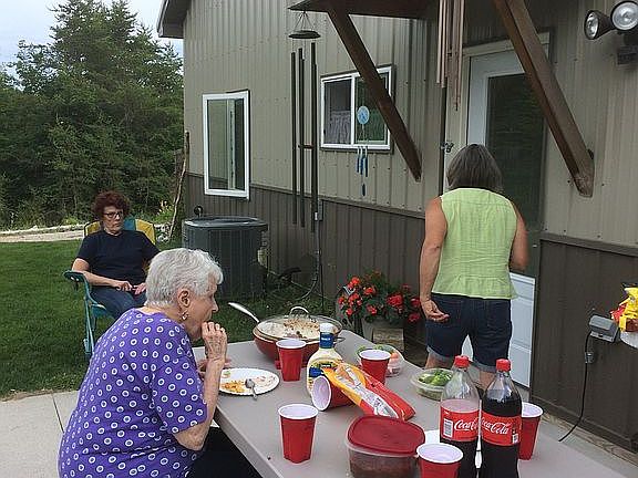 Picnic on the patio 