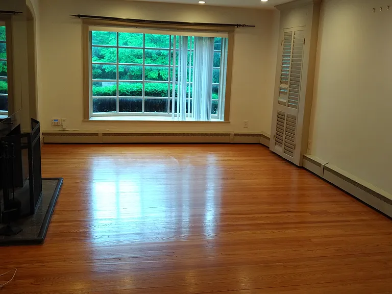 Living room view from dining area