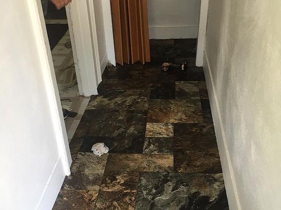 Entrance into Foyer with closet