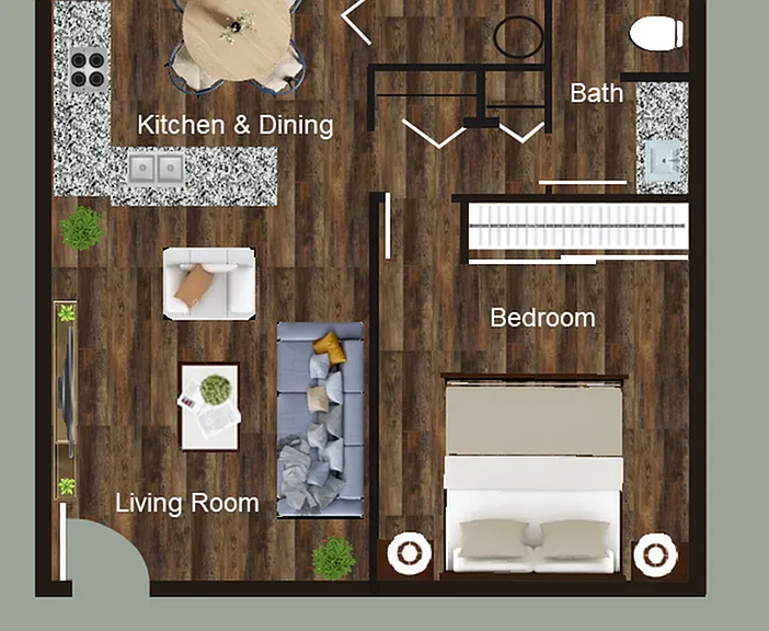 One Bedroom, One Bathroom One Bedroom, One Bathroom
