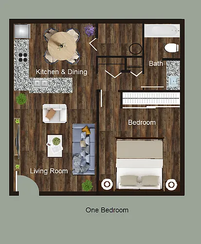 Floor plan 1X1