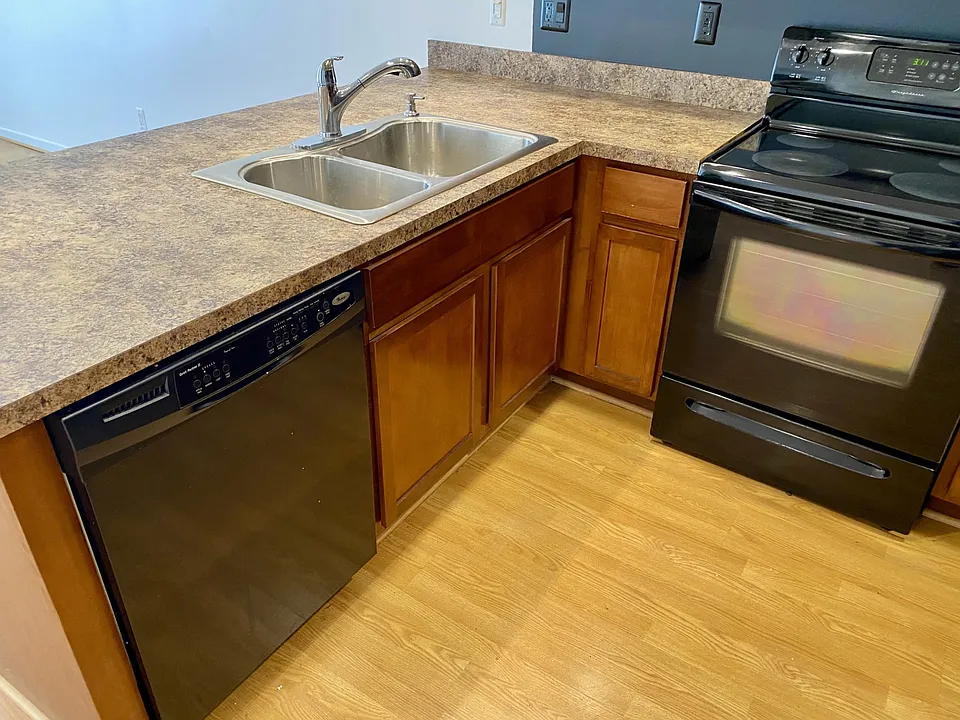 Dishwasher and stove