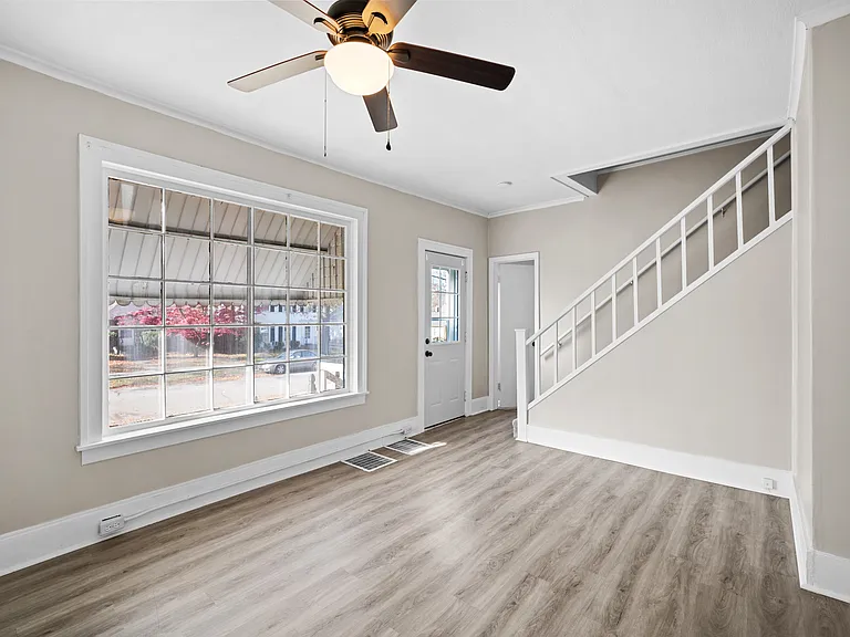 Living room overlooking front yard