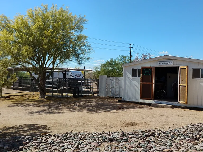 View of very large Tack and Storage facility.
