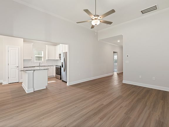 Open concept floor plan