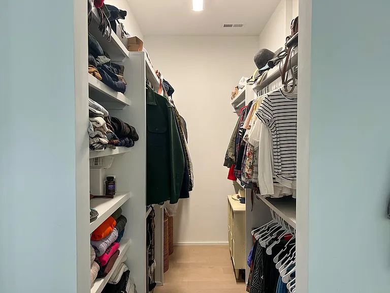 Largest master room closet