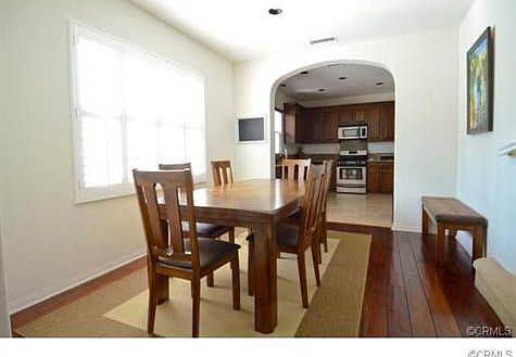 Dining room opens to kitchen