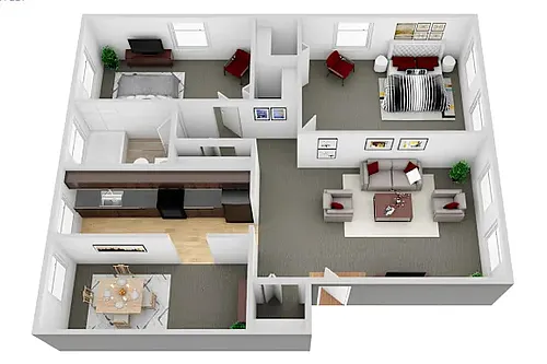 Floor plan 2 Bedroom