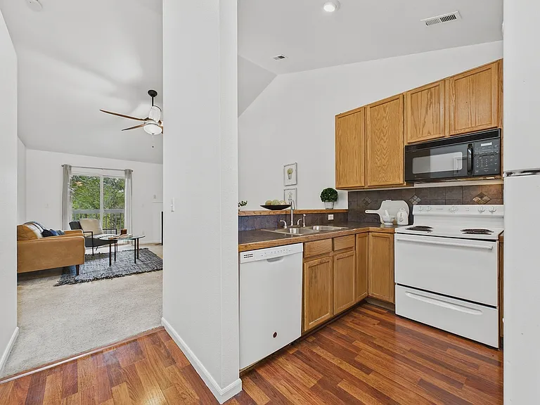 Living room -- kitchen with eating area