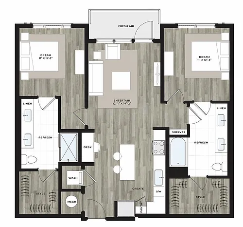 Floor plan B1
