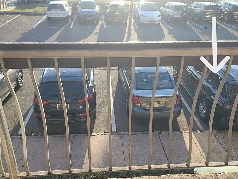 Numbered parking for the apartment