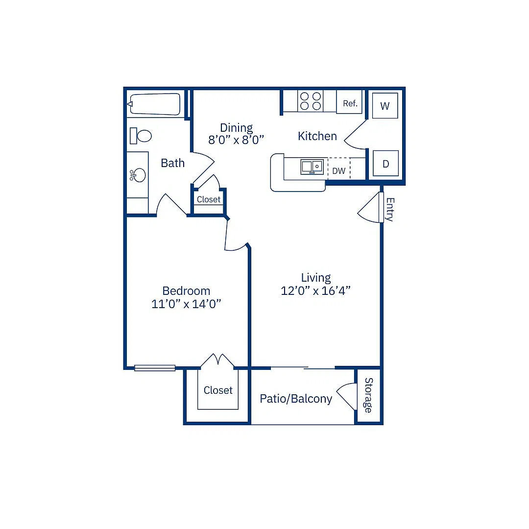 Floor plan 1-1 B