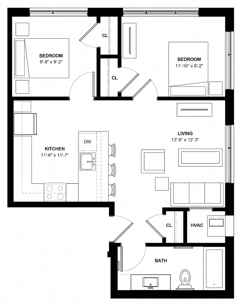 Floor plan Longfellow