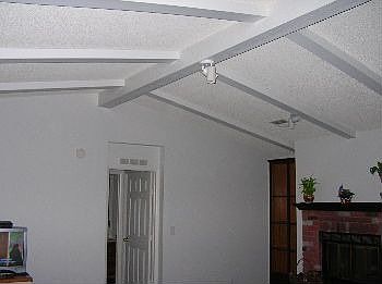 High ceilings in living room