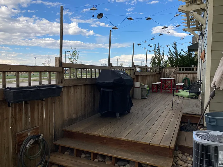 Backyard, deck