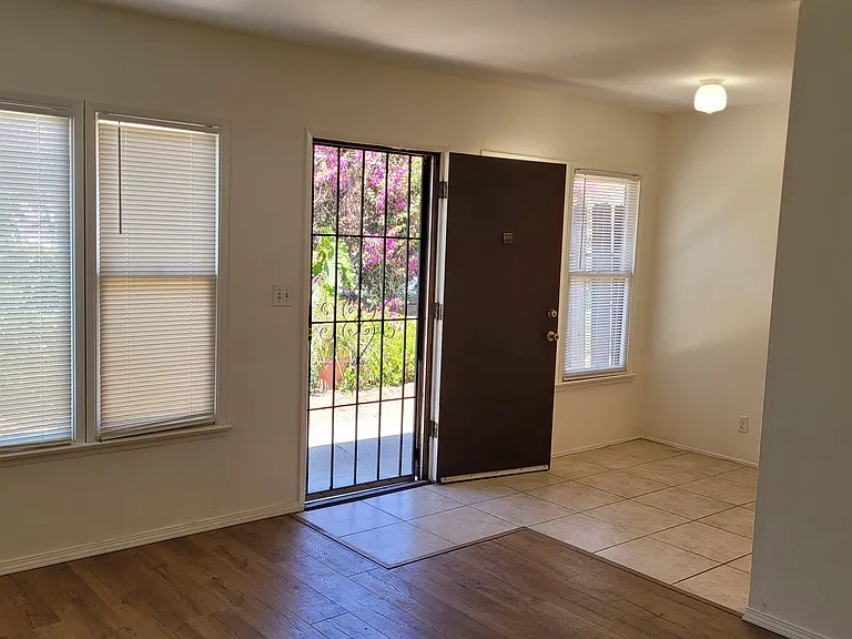 Living Room with The Door Open