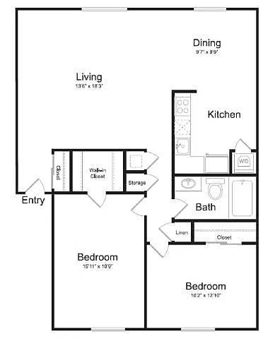 Floor plan Spruce - B1C
