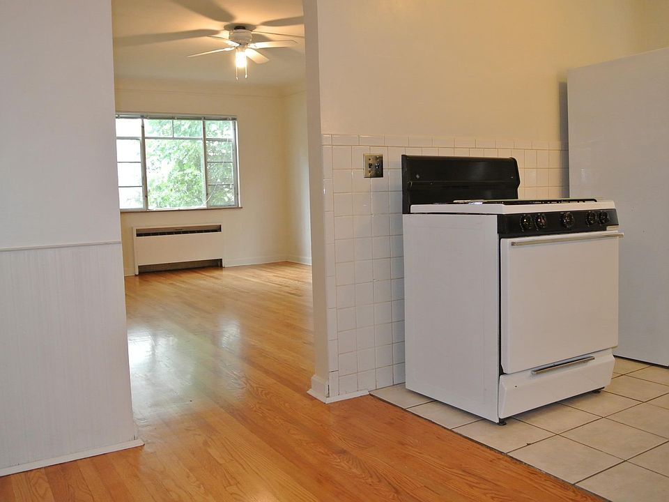 view into living room from dining/kitchen area.