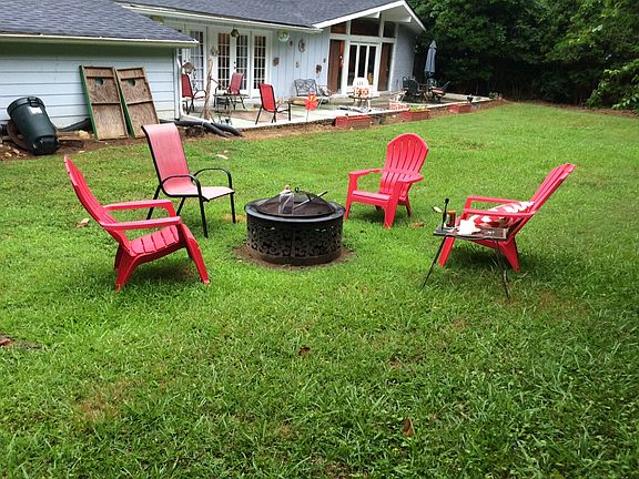 Back yard firepit area