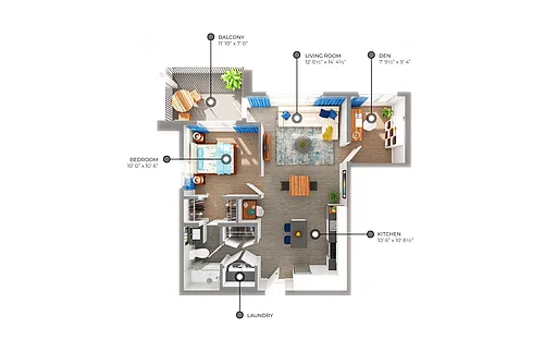 Floor plan 411-203