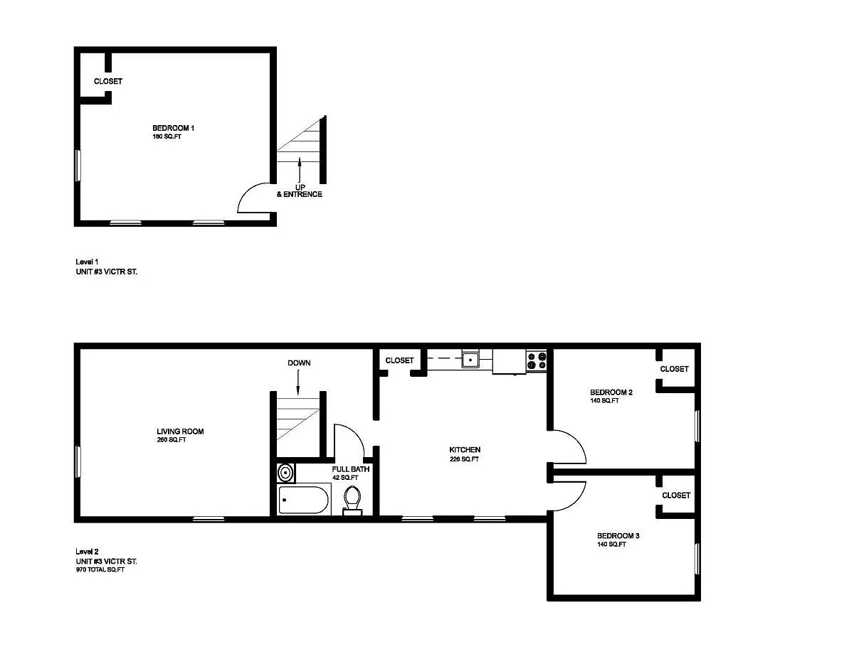 Floor Plans - 2210 Victor St #3