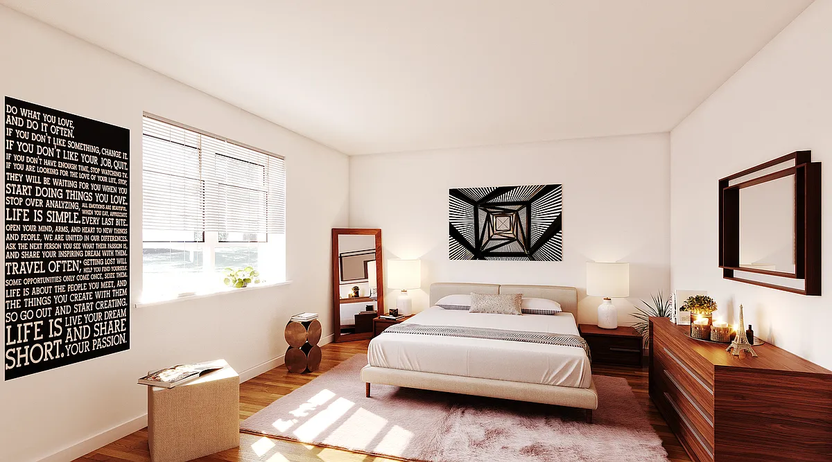 Bedroom of new Jersey apartments close to NYC - 180 Bloom St #110