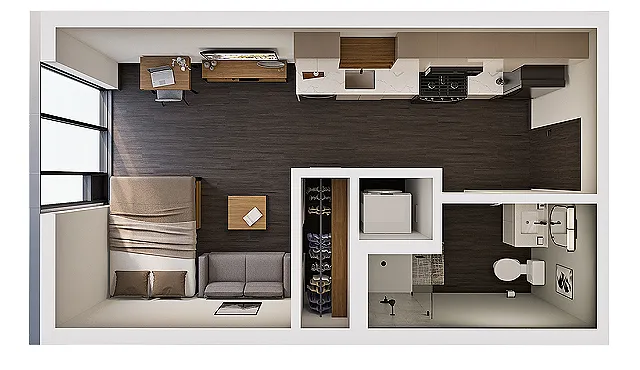 Floor plan Studio Penthouse A
