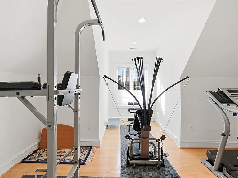 Upper level home gym retreat.