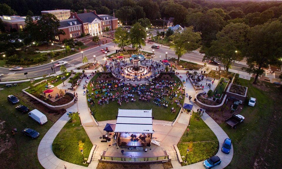 Beautiful Downtown Cary opening in November with a state of the art park walking distance from your apartment.