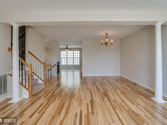 Living Room with Architectural Columns
