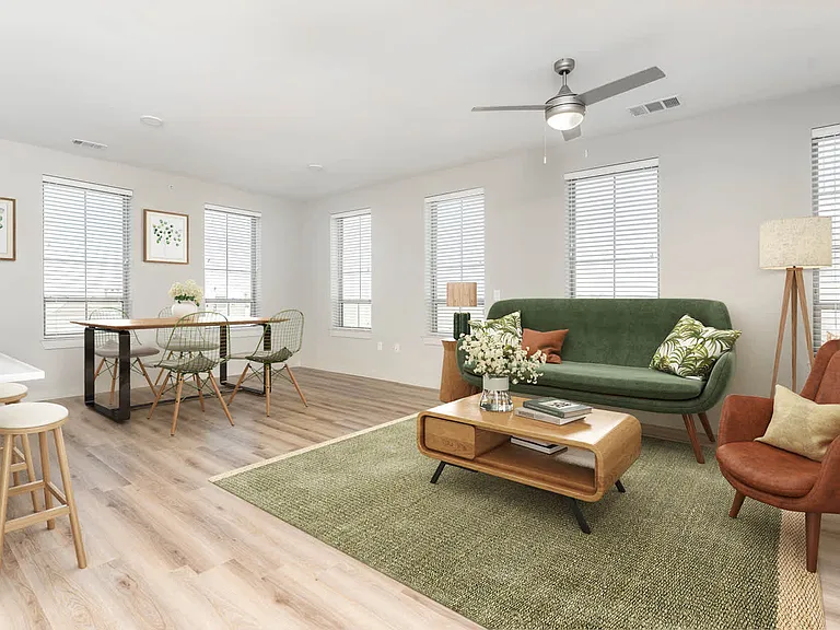 Living Room with Hard Surface Flooring